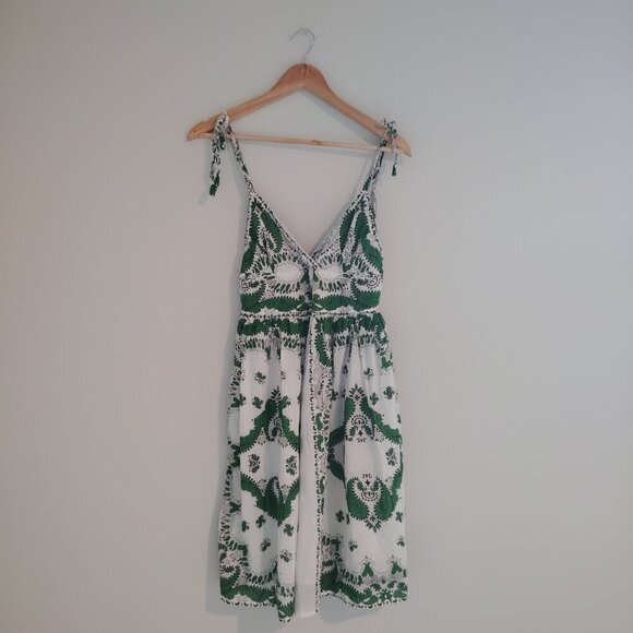 Blue Plate Cotton Dress size M - Picture 3 of 5